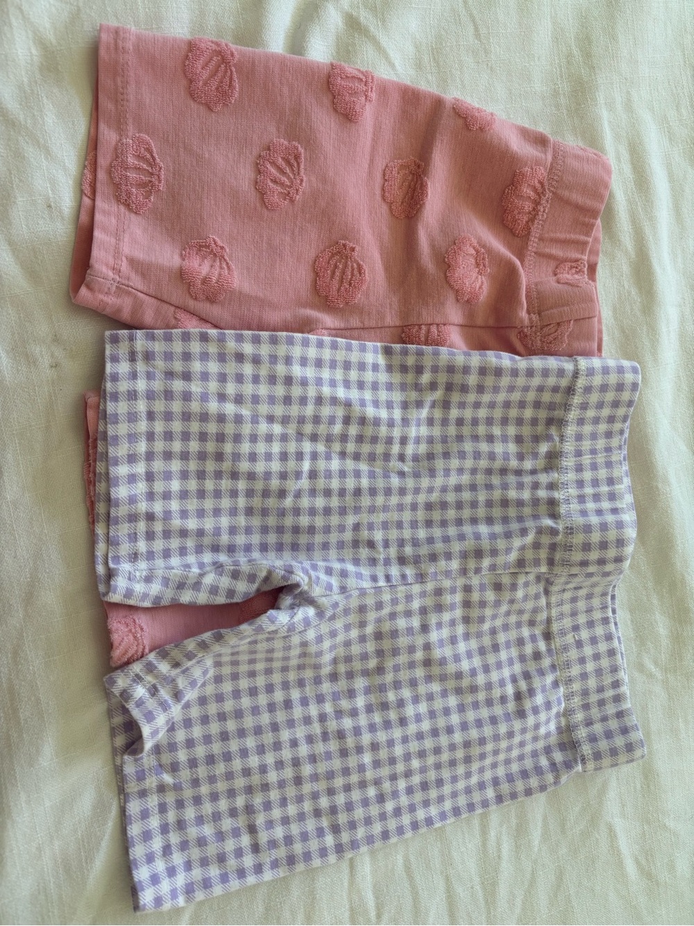 Cotton On Girls Pink and Lavender Shorts Set